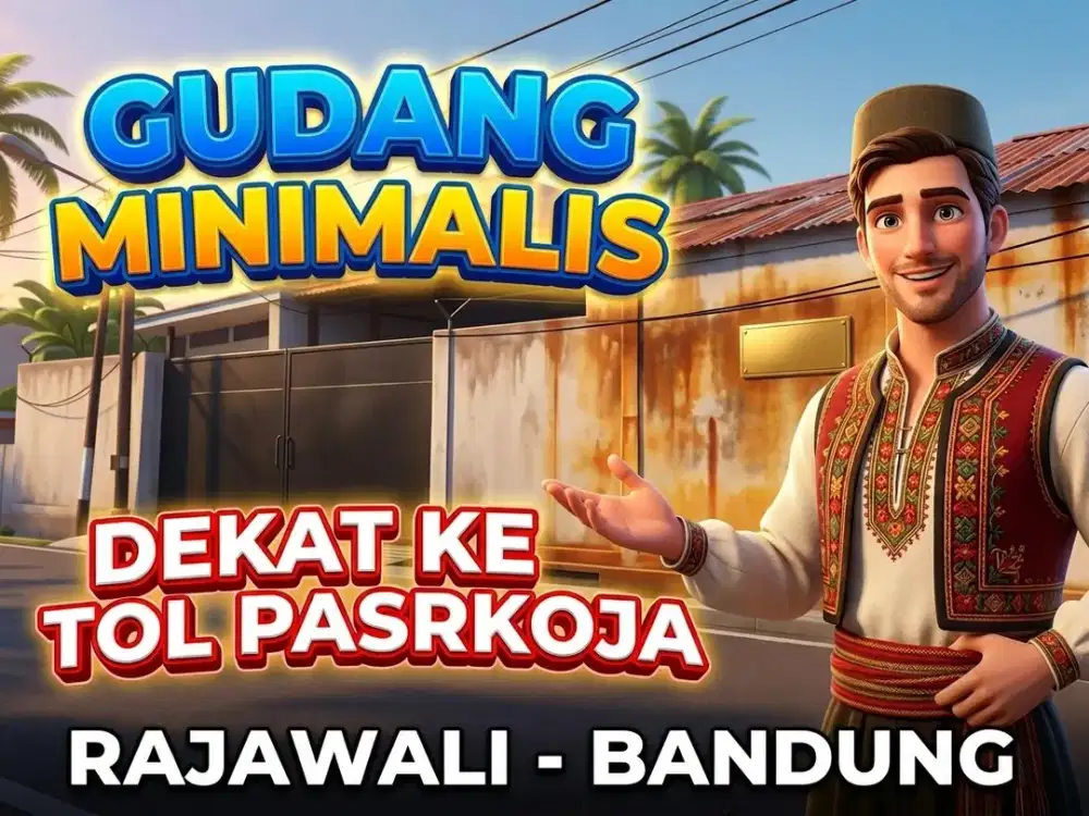 JUAL GUDANG MURAH DI, DADALI, GARUDA, RAJAWALI, BANDUNG KOTA.