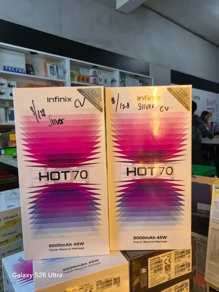 INFINIX HOT 70 RAM 8+8/128GB GARANSI RESMI INFINIX