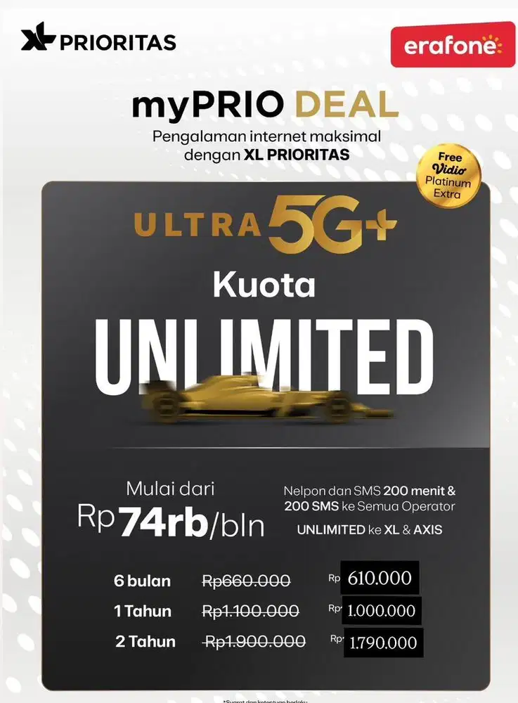 Kartu XL prioritas Unlimited
