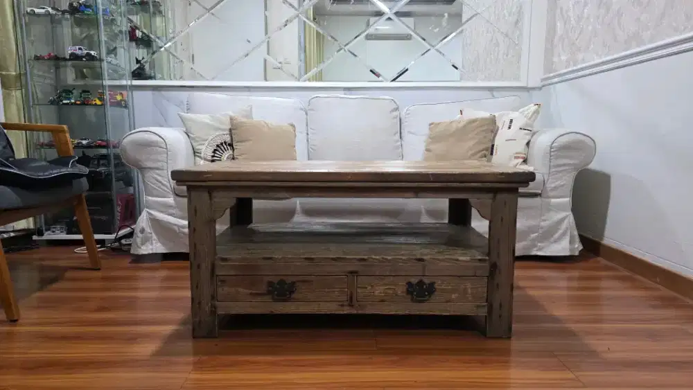 Coffee Table / Meja Kopi Kayu Solid Modern Rustic
