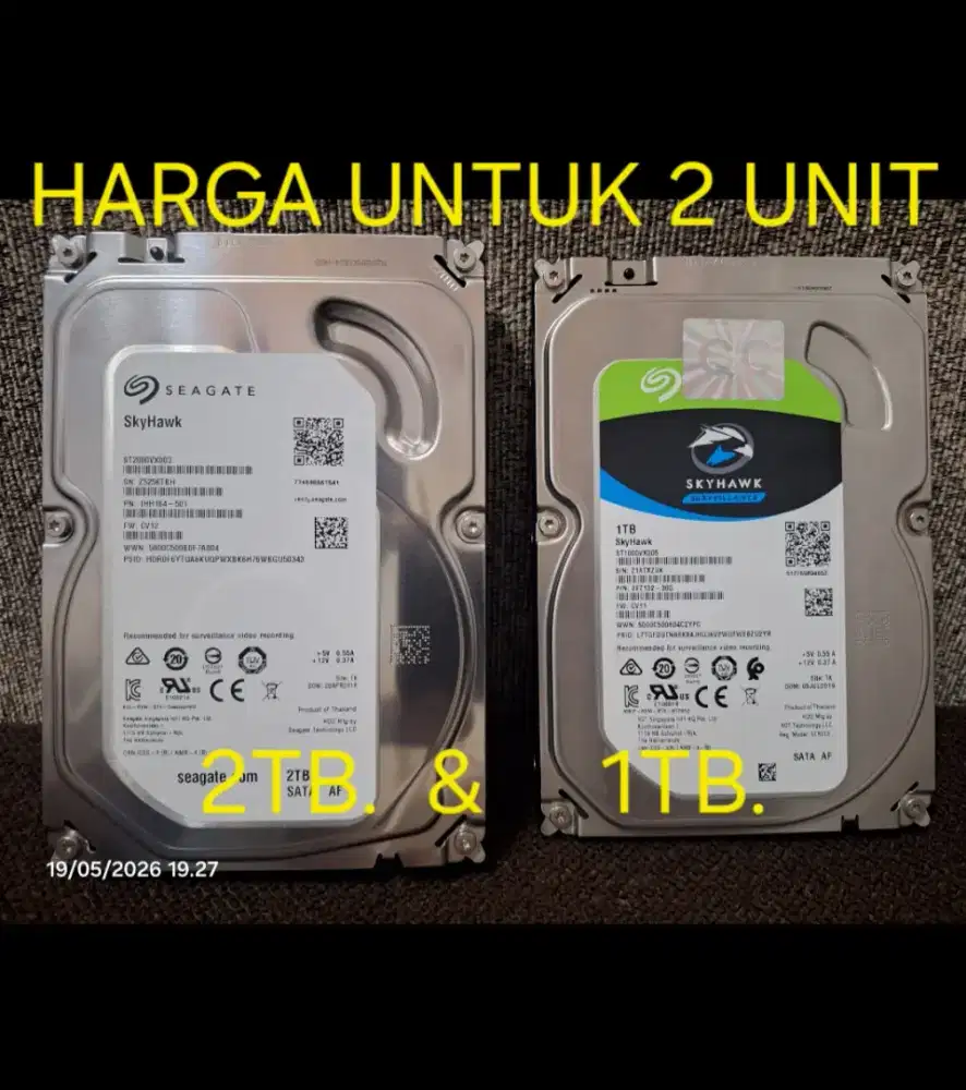 Hardisk Seagate Skyhawk diborong 1TB & 2TB