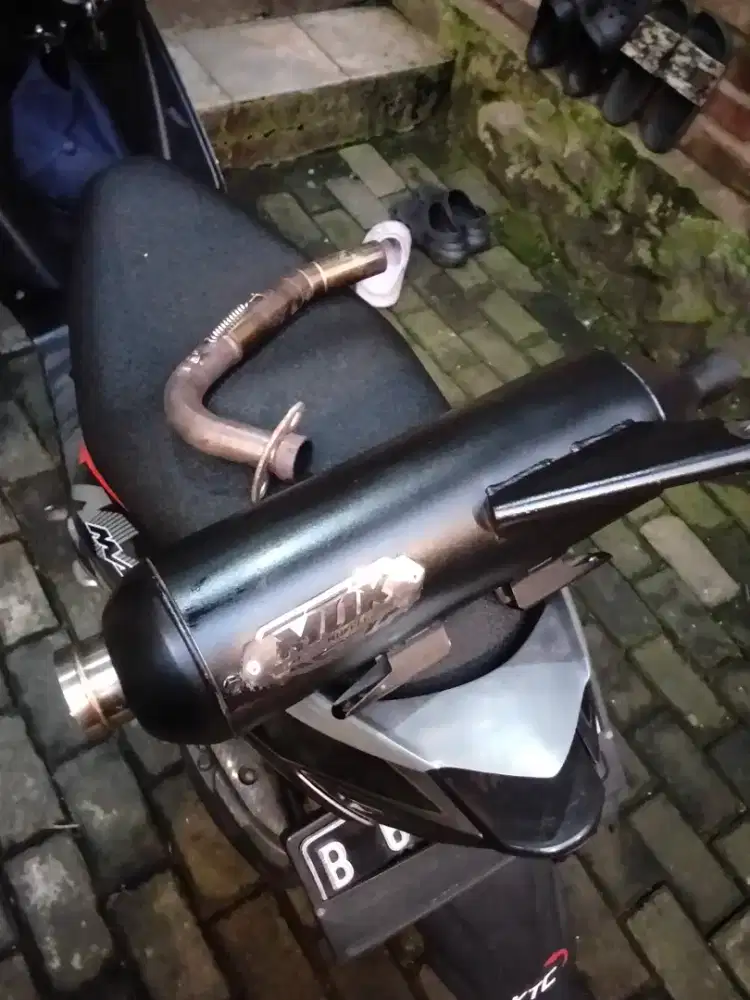 knalpot racing Mio karbu full bass