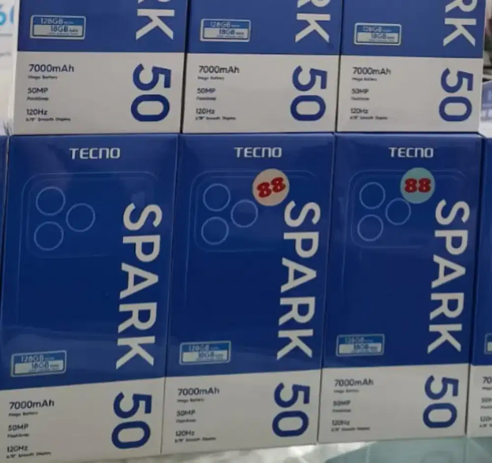 Tecno Spark 50 4/128 - 6/128 - 8/128 BNIB Garansi Resmi Indonesia