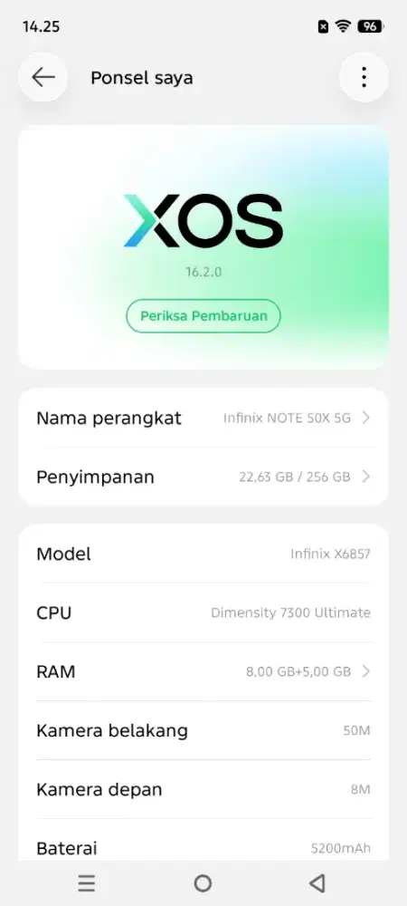 Infinix Note 50x 5G (8+8/256)