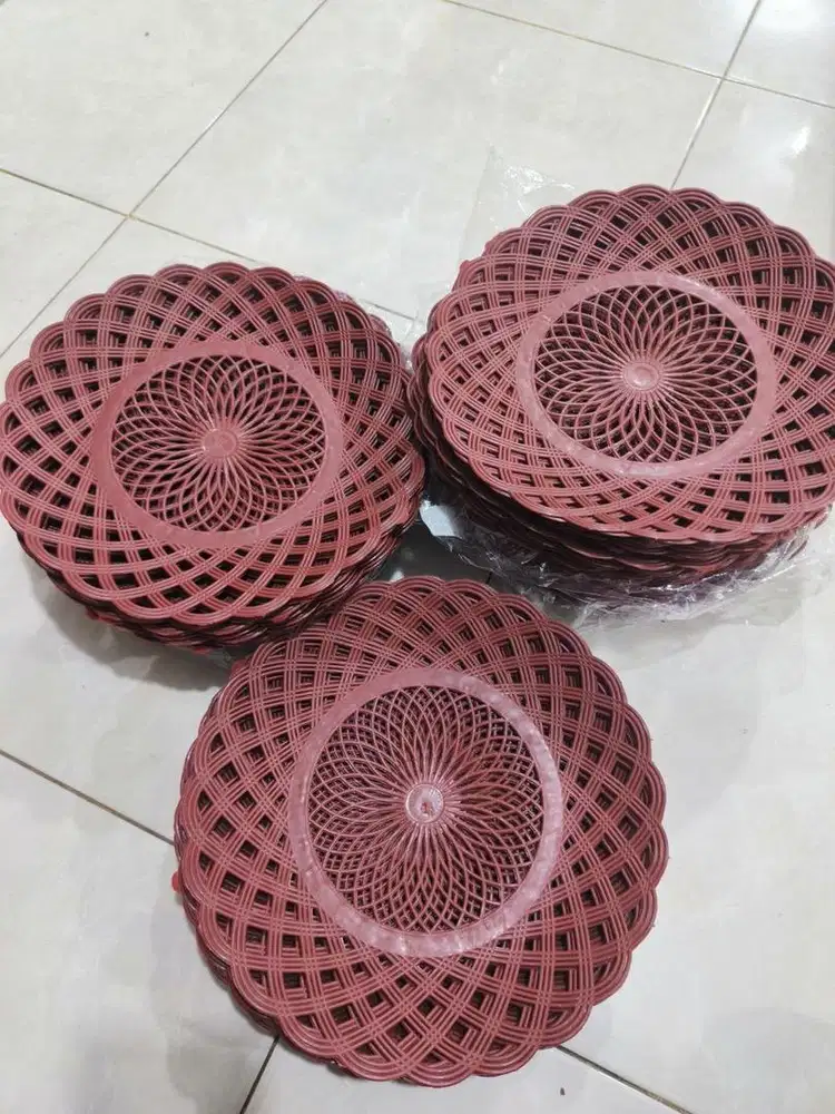 Piring rotan 1 lusin 12 pcs