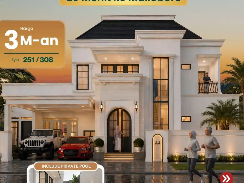 Rumah super mewah 6 kamar tidur 7 kamar mandi private pool