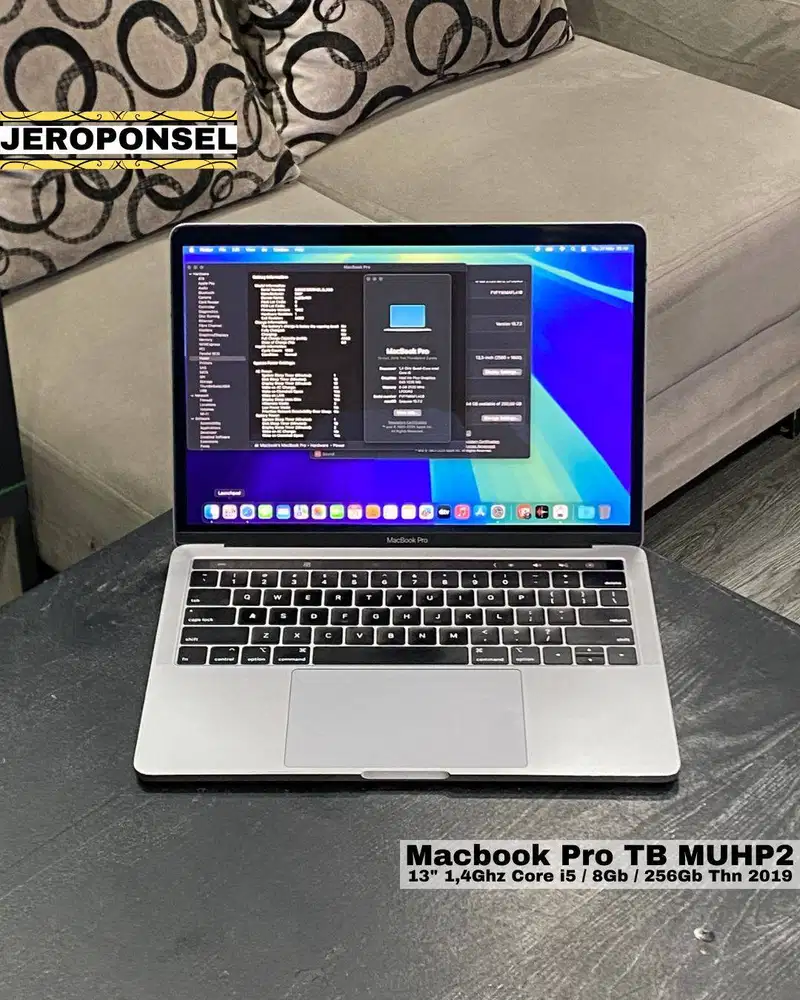 MACBOOK PRO 2019 13” i5 8/256GB GRAY ORIGINAL GARANSI