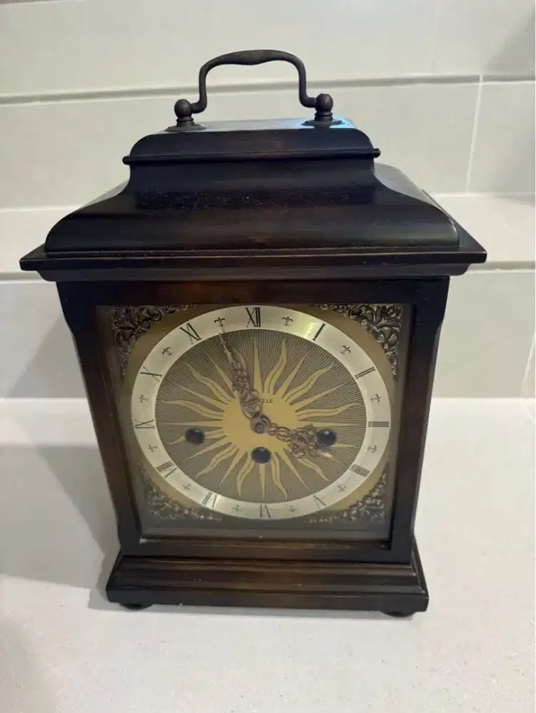Westminster kienzle jam kayu antik vintage clock original pajangan