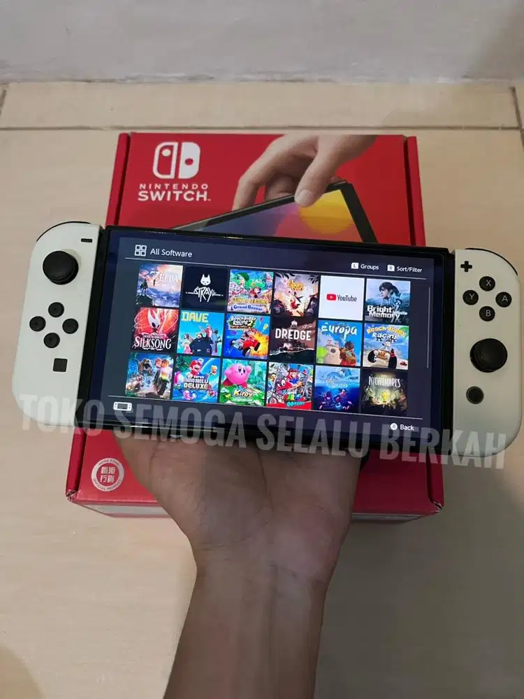 Nintendo Switch OLED Fullset Fullgame Game Banyak