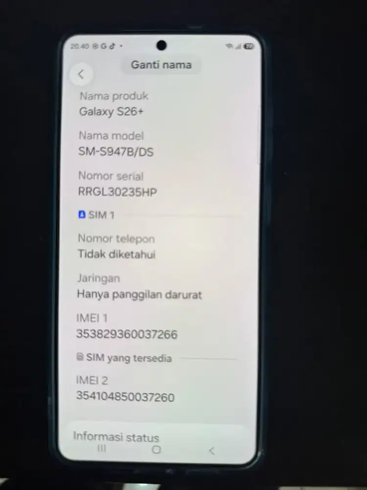 Samsung S26+ 256GB