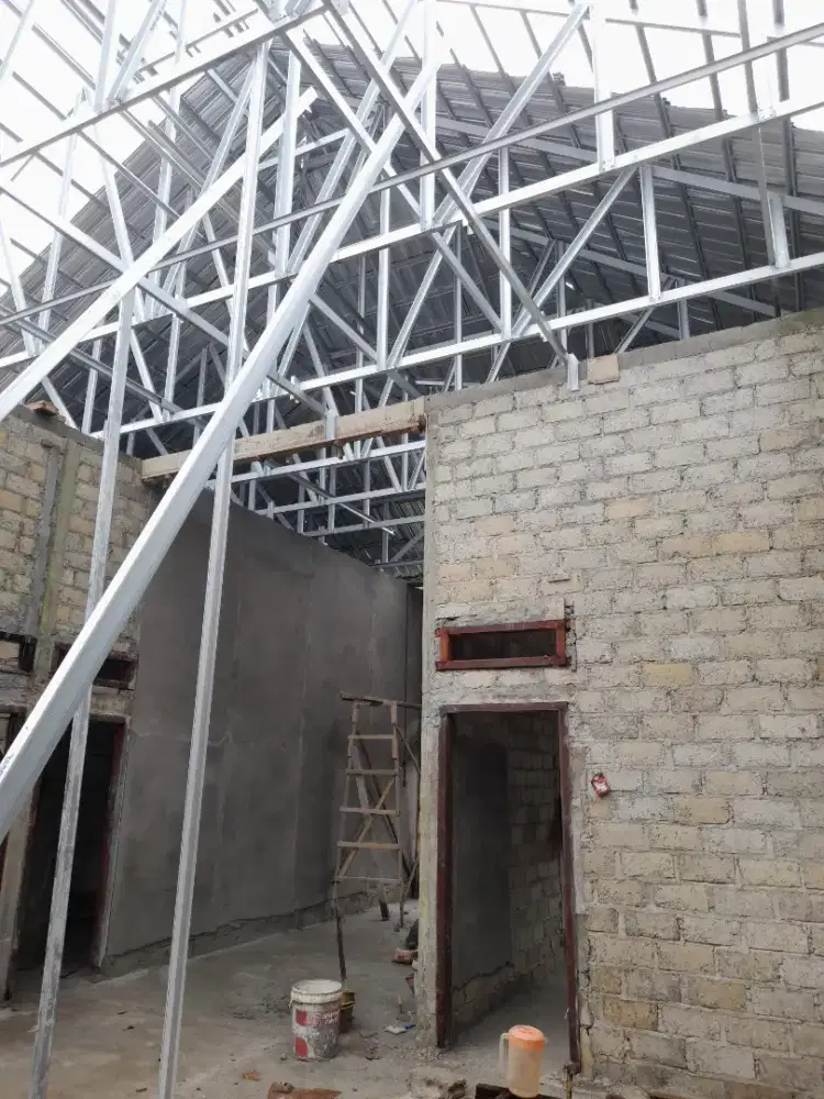Terima jasa tukang bangunan beton kayu atap baja ringan