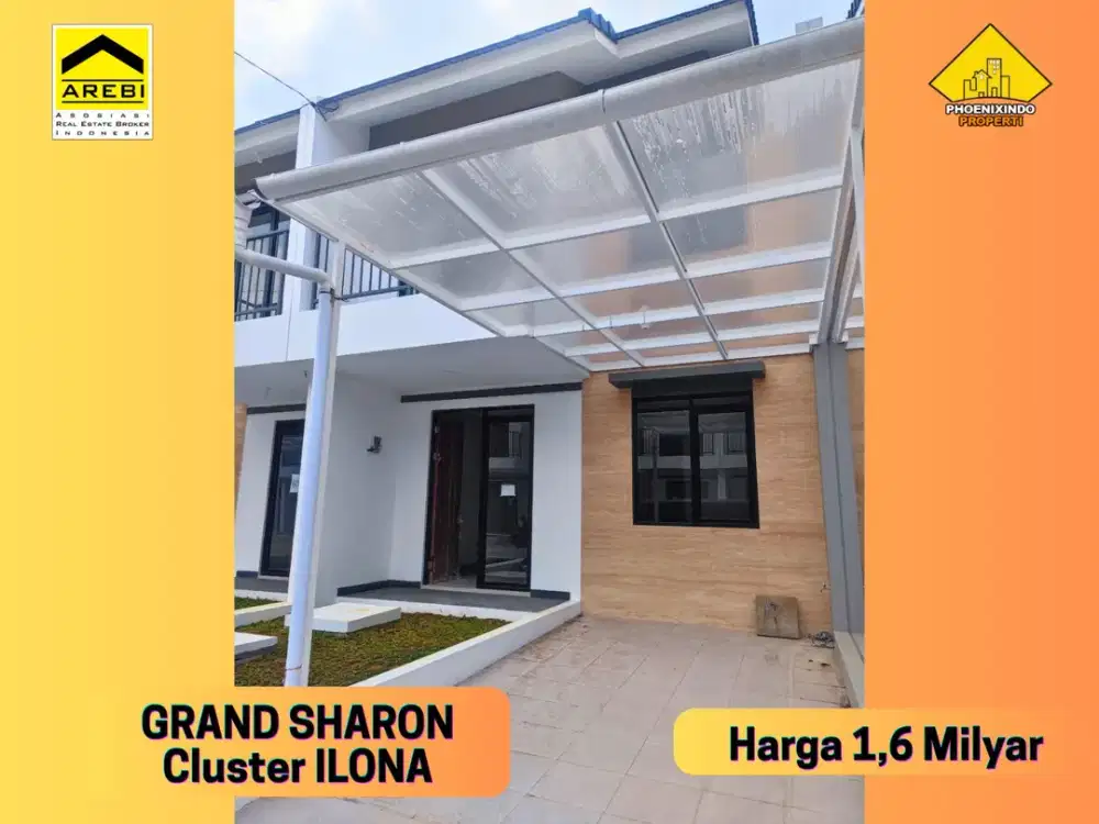 Dijual Rumah Baru Minimalis 2 Lantai di Komplek Premium Grand Sharon Bandung Cluster Ilona