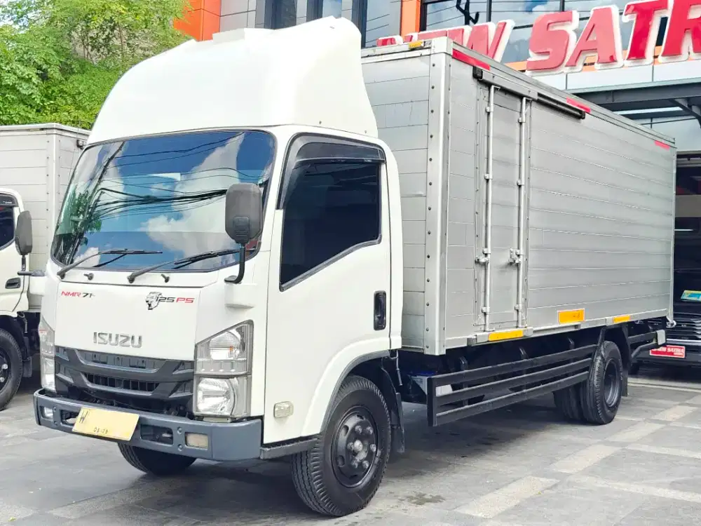 Euro2 Full Ori Truk ELF 2021 NMR 71 Long Full Box Aluminium 6 Roda 4.6