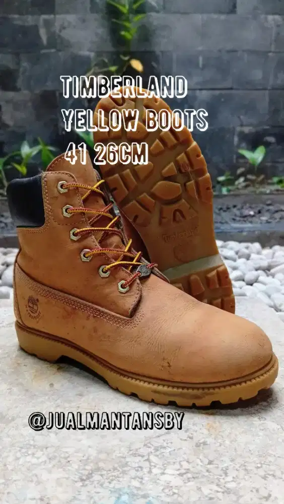 TIMBERLAND Yellow Boots Made in China