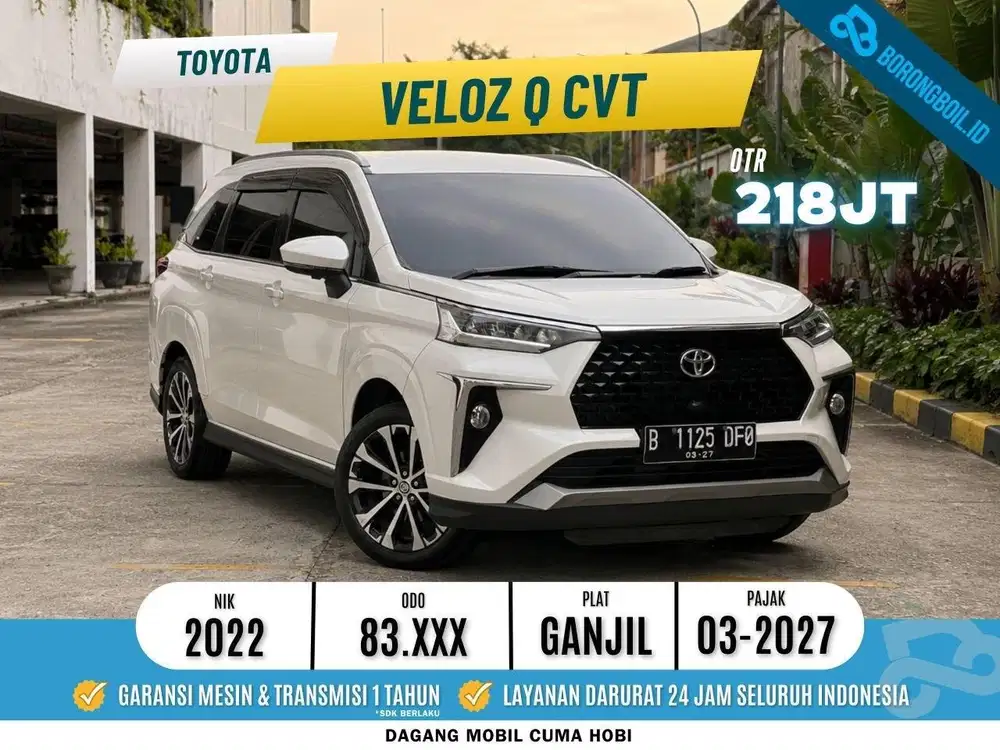 AVANZA VELOZ Q CVT 2022 PUTIH FAVORIT