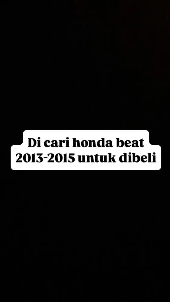 Dicari honda matic
