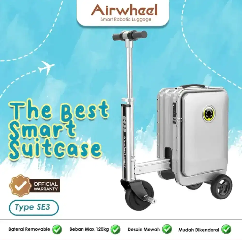 Airwheel Koper SE3 / SE3 SLIM / SE3S Kabin size 20 inchi Warna Silver