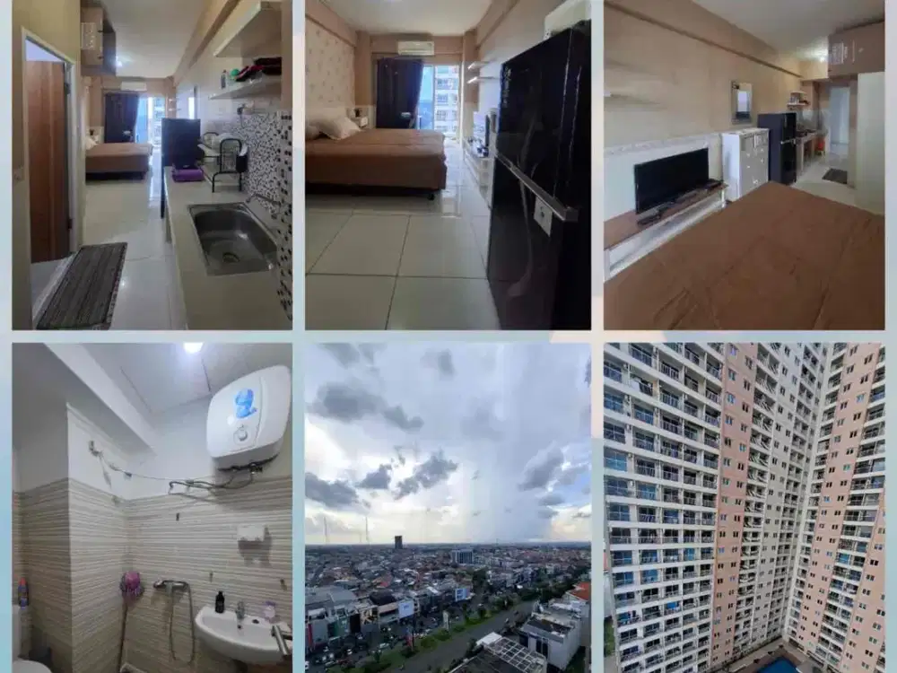 Harga Langka Puncak Bukit Golf Studio Furnish Siap Huni Dkt PTC,Petra,Unesa,Citraland