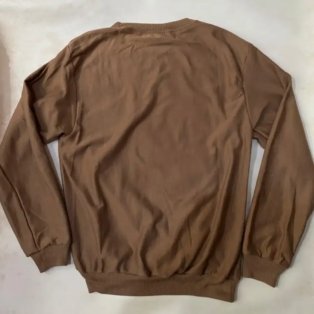 Sweater Polos Crewneck Pria