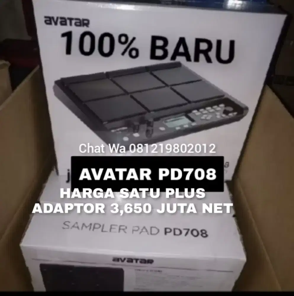 100%br TERMURAH AVATAR PD708 SAMPLER PAD ELEKTRIK