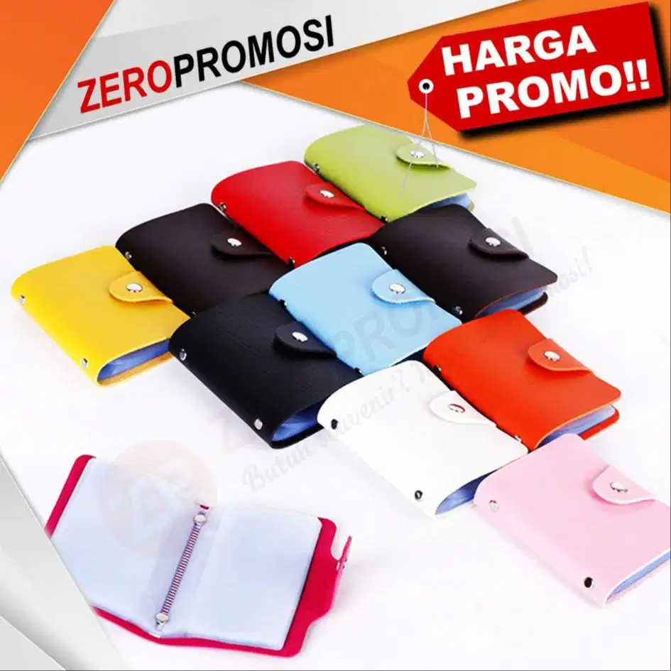 Kotak Kartu Nama & Dompet ATM Custom Logo Souvenir Promosi