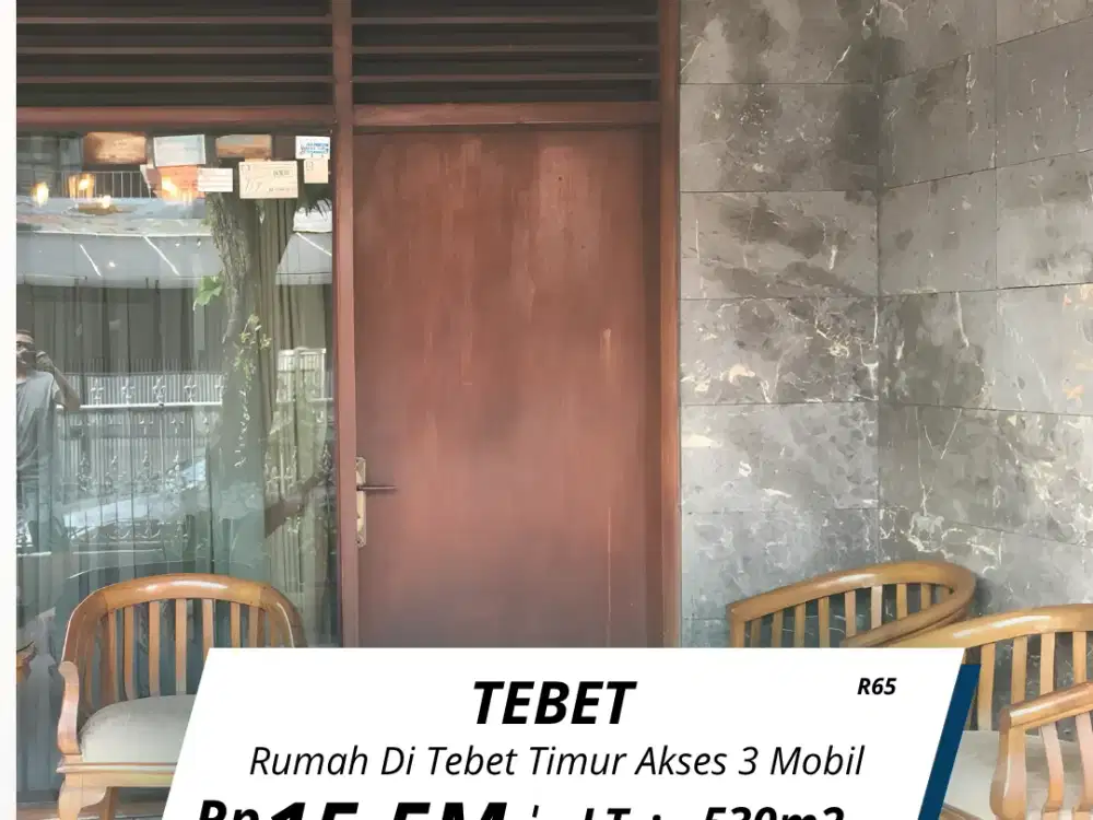 Di jual rumah Tebet Timur jalan 3 mobil ( R65 )