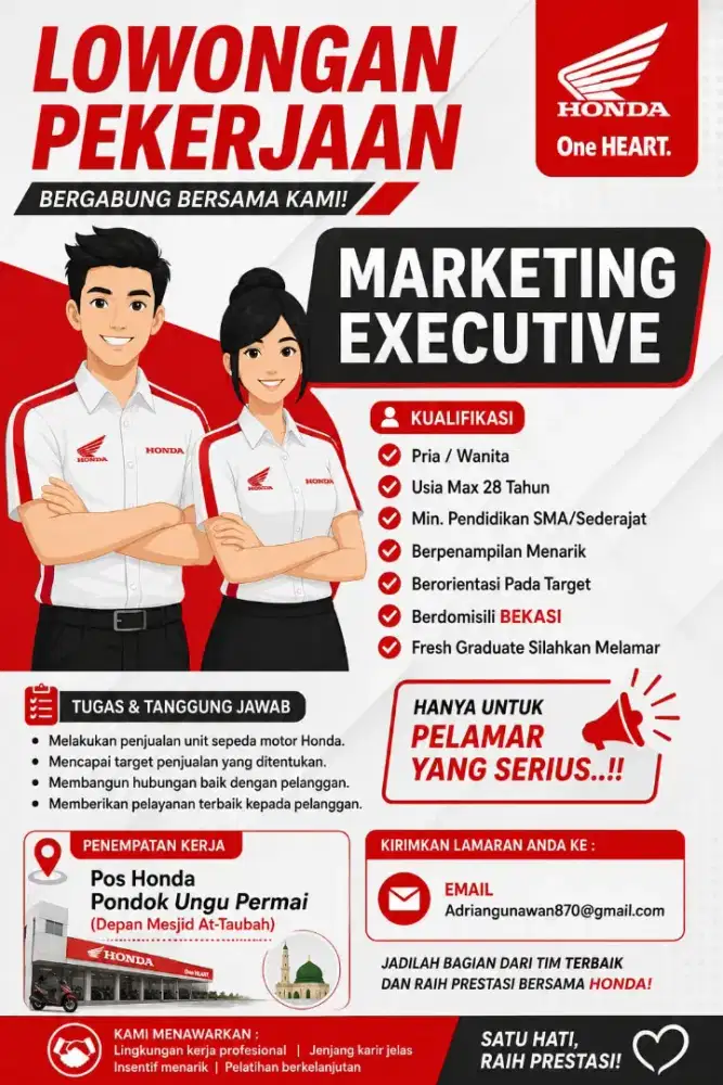 LOWONGAN MARKETING HONDA
