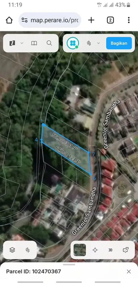 DI JUAL TANAH DI DEKAT CANGGU VIEW SAWAH MUNGGU BADUNG BALI