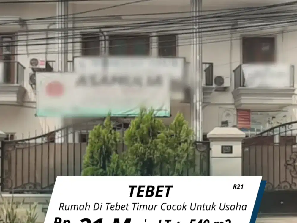 Di jual rumah Tebet Timur jalan 3 mobil lebih lokasi strategis cocok untuk kantor dan tempat usaha( R21 )