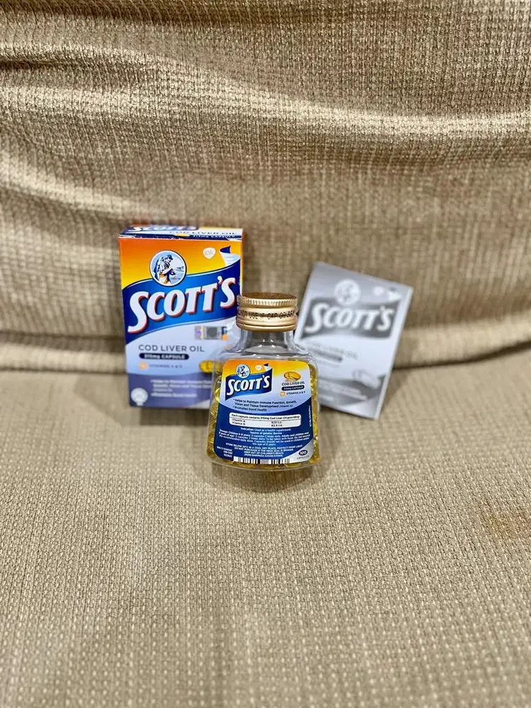 Cod liver oil Minyak ikan Scotts cod liver oil Omega 3 Dha