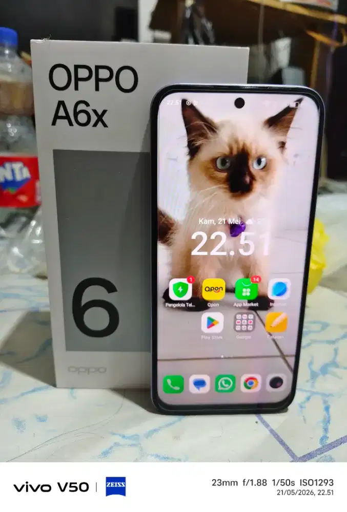 Oppo A6X 4GB + 4GB / 128 Batre 6500mah Snapdragon 685 Grs janury 2027