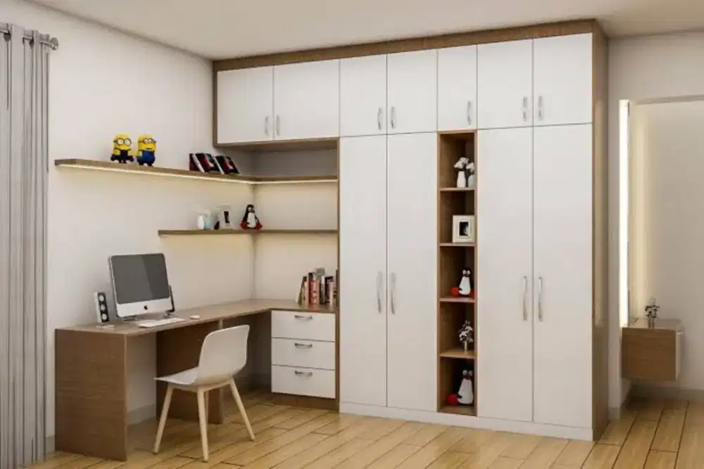 Lemari, kitchen set, kamar set, isi rumah, isi kantor, isi kos kosan,