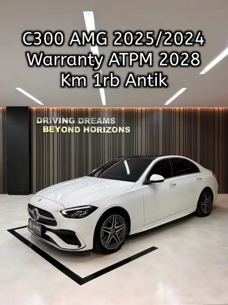 Mercedes Benz C300 AMG 2025 Mercy Km1rb Putih Nik 2024 D27BIL