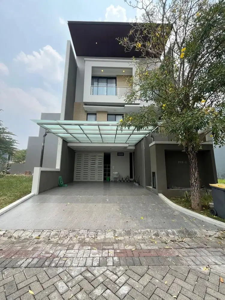 DIJUAL RUMAH PAKUWON INDAH THE MANSION MODERN MINIMALIS FULL FURNISHED
