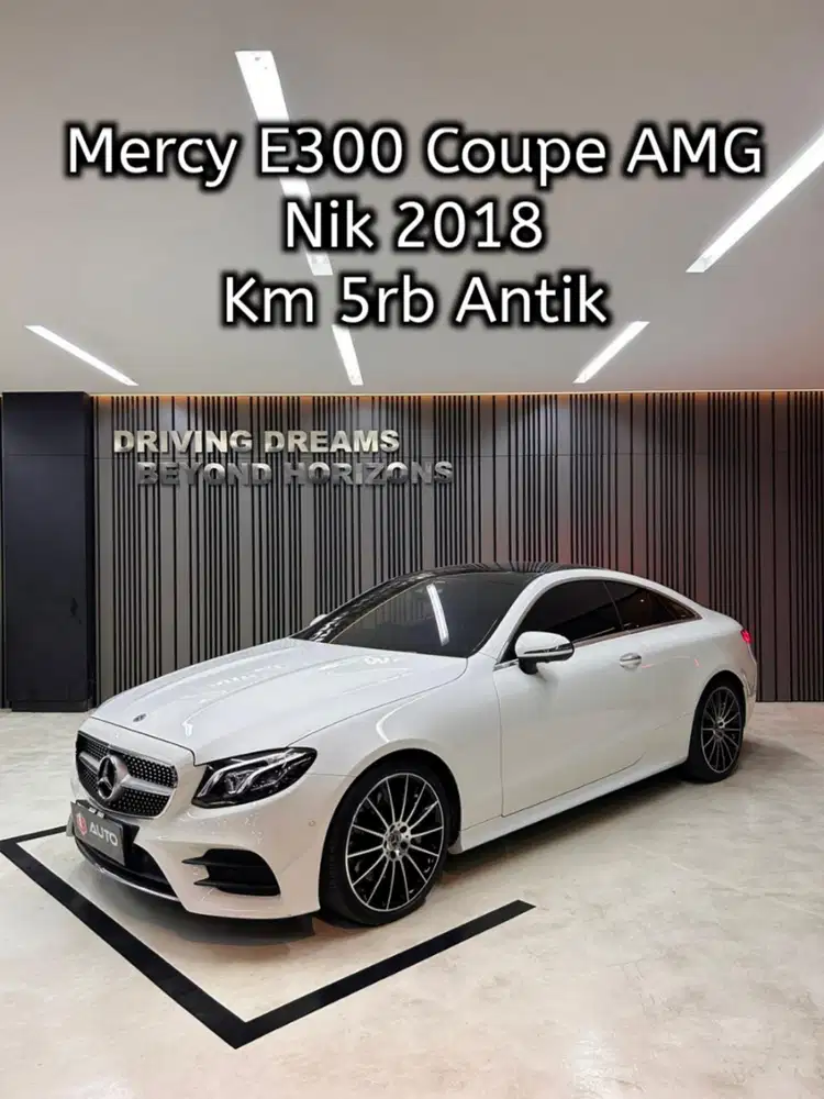 Mercedes Benz E300 Coupe AMG AT 2019 Putih Mercy B969JWU Nik 2018