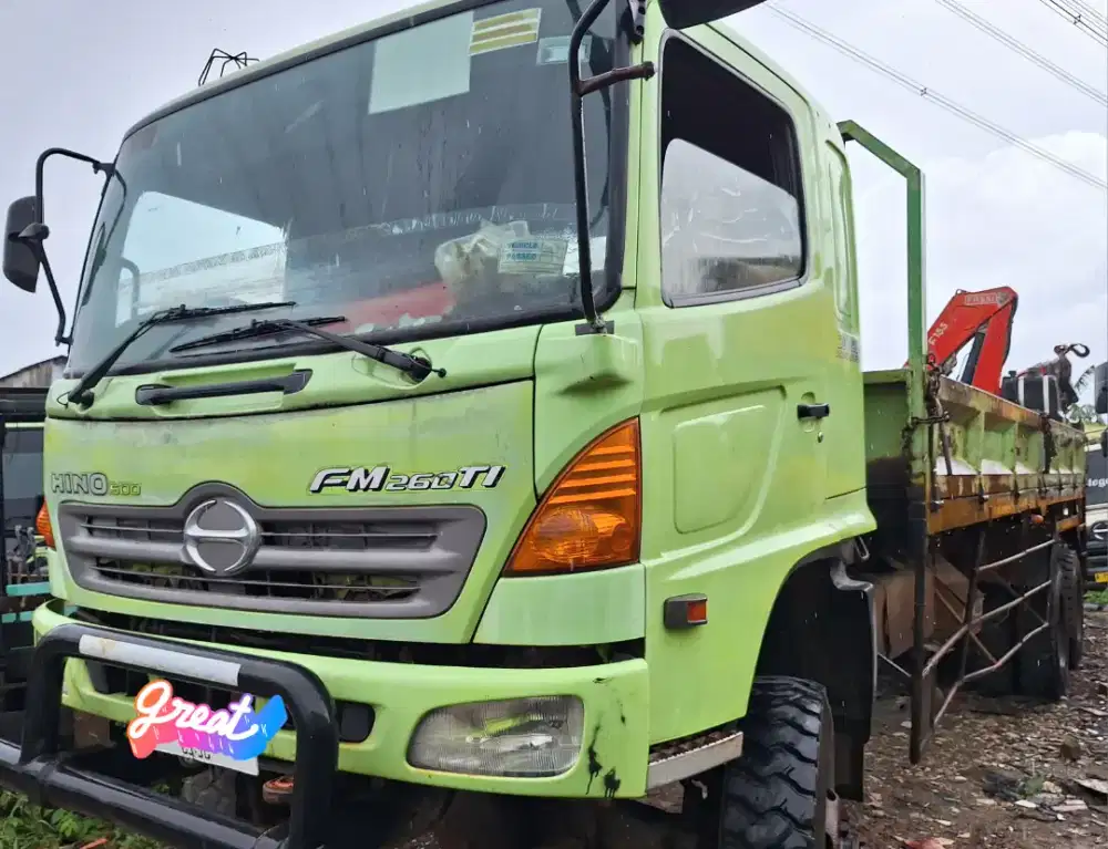 Hino Lohan Ranger FM 260 JW Tronton 6×4 BakBesi9.5m Ors BioSolar Turbo