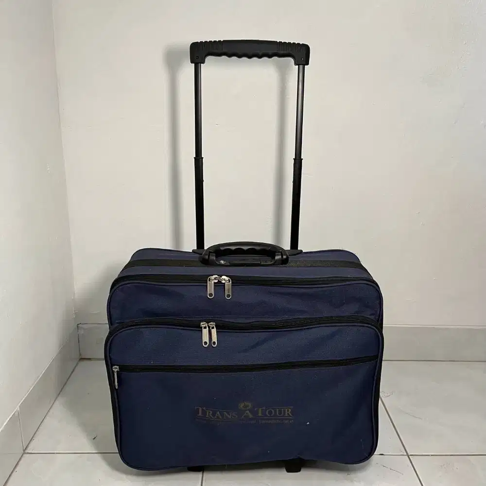 Koper Travel Biru Pipih