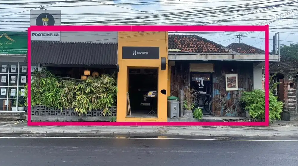 Dikontrakan ruko/ex resto di jalan danau toba sanur kelurahan