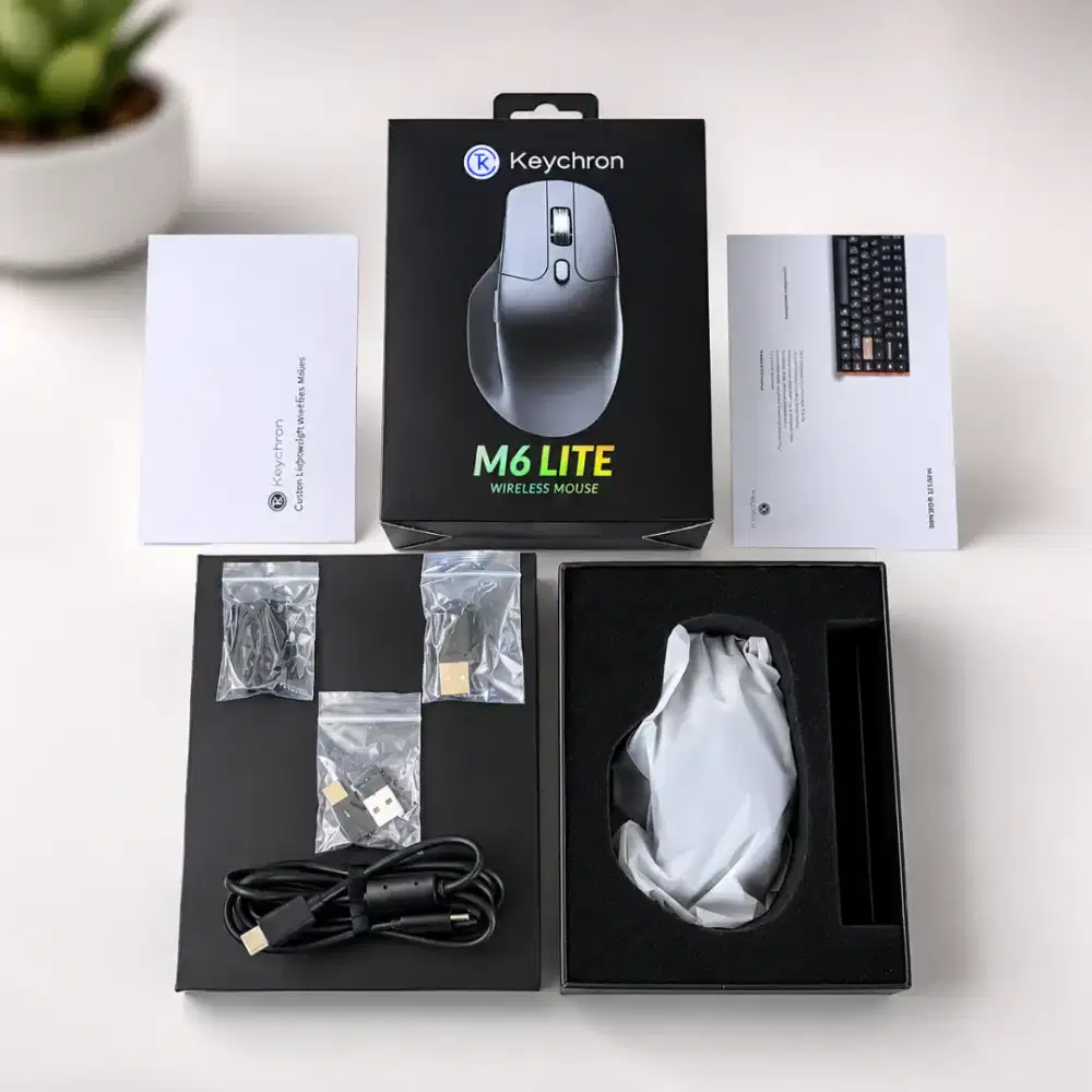 Keychron M6 Wireless Mouse Sensor PixArt 3311 (1K Polling Rate) All Si