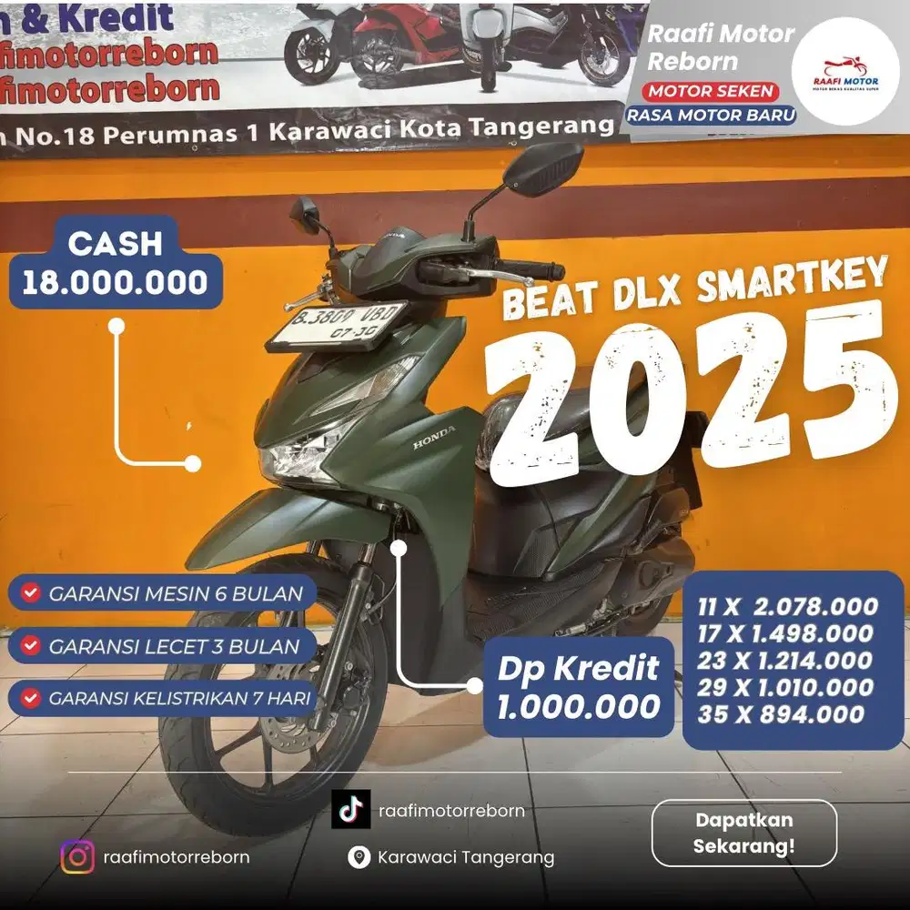 Dp 1 Jt Beat Deluxe 2025 [Garansi 6 Bulan]