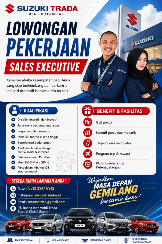 Marketing/Sales Suzuki Trada Danau Sunter