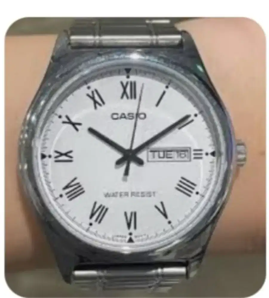 Jual jam tangan casio original angka Romawi kondisi masih bagus