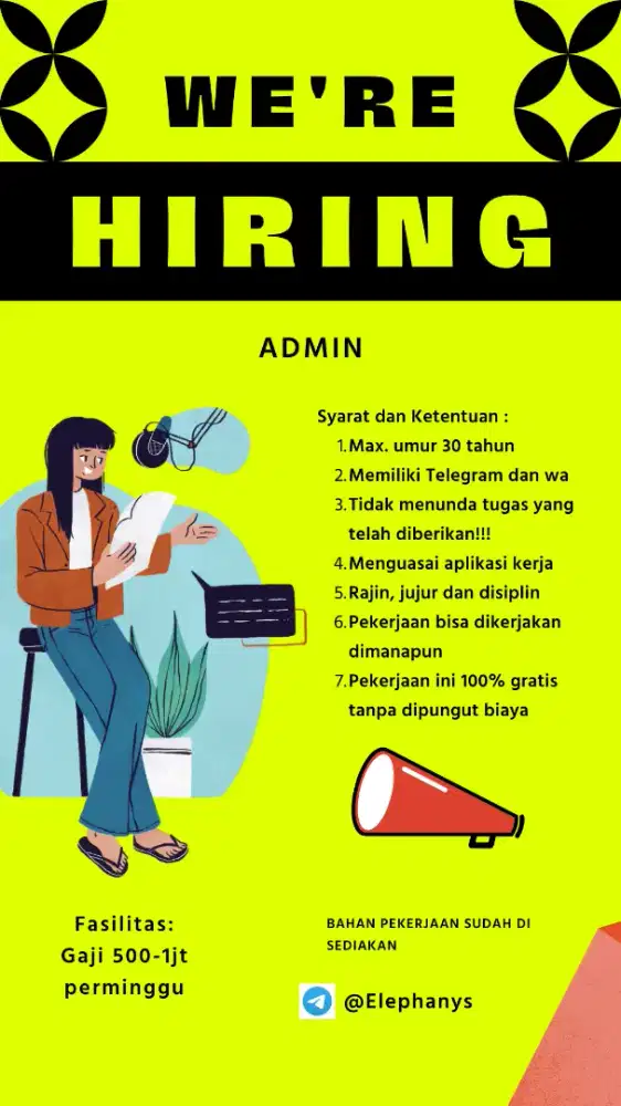 Lowongan admin online