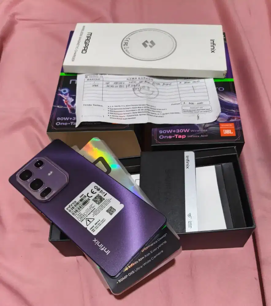 Infinix note 50 pro fullset garansi masih on