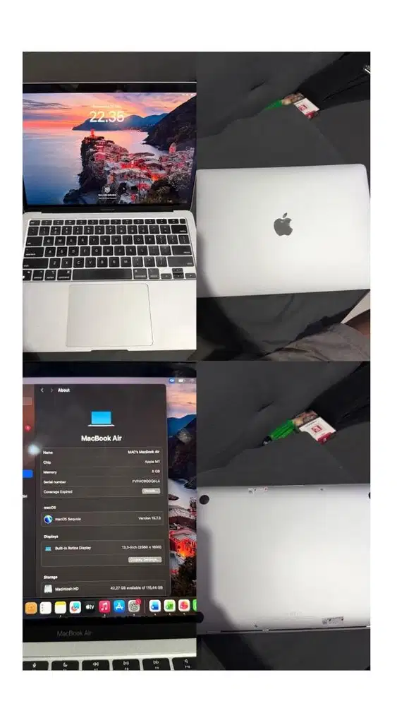 Macbook air m1 8/128