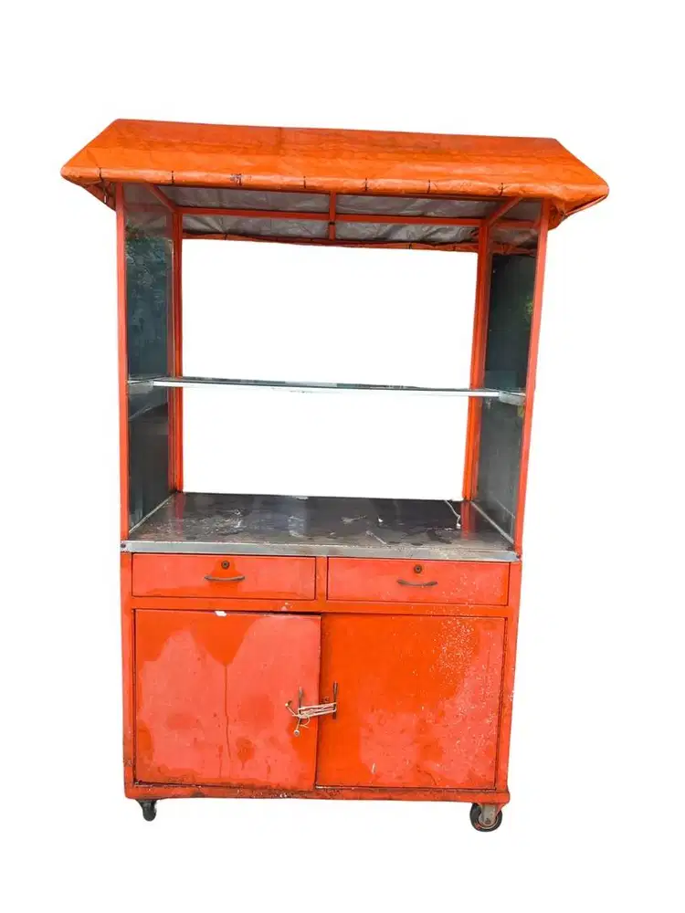 Gerobak baja bekas