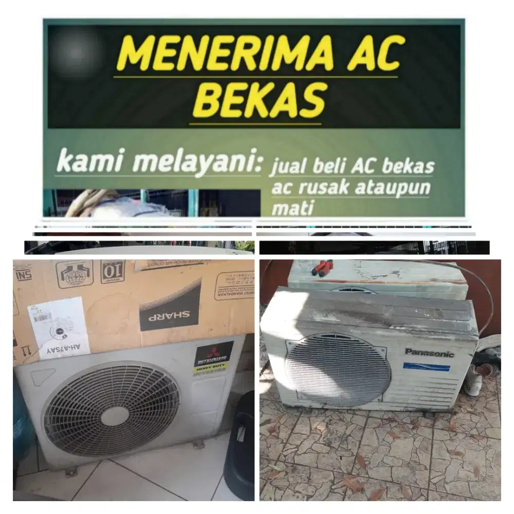 Terima ac bekas rusak