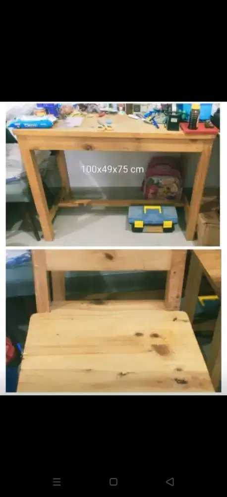Meja kursi2 belajar makan