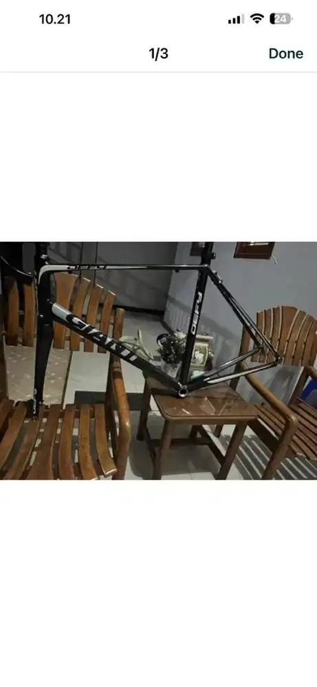 Frameset giant defy size L rim brake