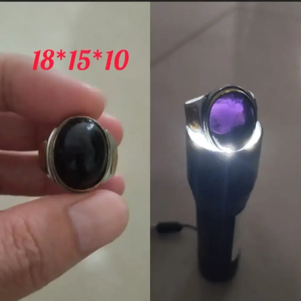 kecubung wulumg asli hitam pekat